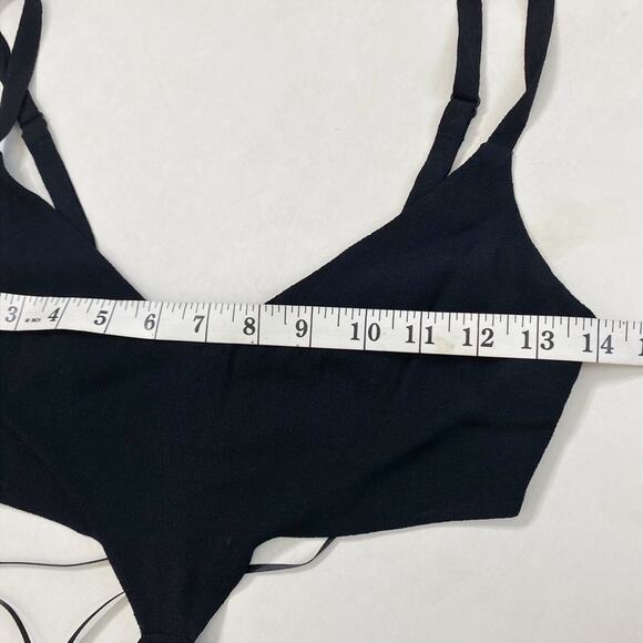 Reformation Alsie Cutout Side Slit Midi Dress in Black Size 0 - Picture 7 of 8